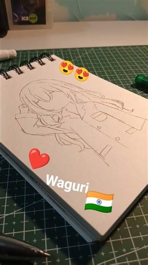 Anime Drawing Reveal ✏️🔥 | Smooth Line Art Transformation #Shorts