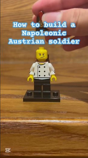 How to build a Napoleonic Austrian Soldier #napoleonicwars #lego #custom #austria