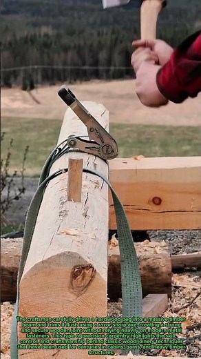 Traditional Timber Framing Technique That Still Works Today! 🪓🔥