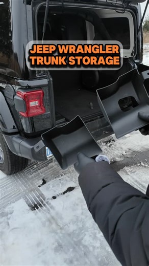 JeepHouse | 🚙 Jeep Wrangler 2024 Trunk Storage! Made from durable OEM Grade ABS material 💪 Rattle Free 🎶 Install and uninstall in seconds! ⏰ Comes... | Instagram