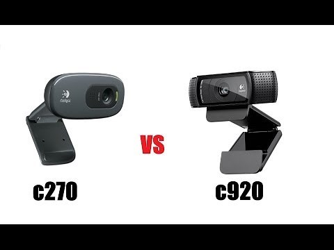 LOGITECH C920 v C270 WEBCAMS Unboxing & Review