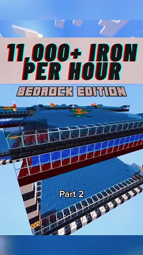 Minecraft Bedrock Edition: Ultimate 11,000 Iron Farm Tutorial