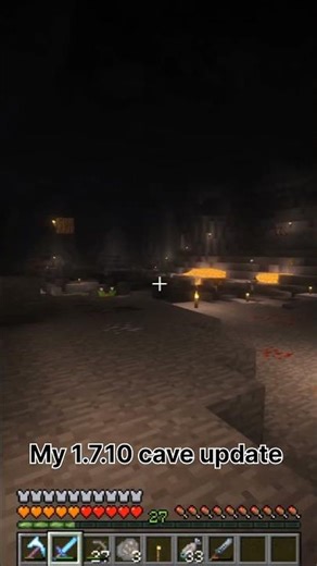 #minecraft #gameplay My 1.7.10 cave update :D