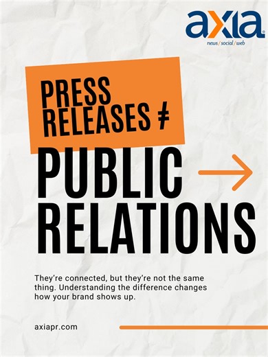 Press releases and public relations often get lumped together, but they’re not the same thing. A press release is a tool. PR is the strategy behind it. Press releases deliver timely news in a single moment. PR builds credibility, trust, and recognition over time through earned media, storytelling, and consistent messaging. The strongest brands don’t rely on one without the other. They use press releases to support a bigger PR strategy, not replace it. When you understand the role each one plays,