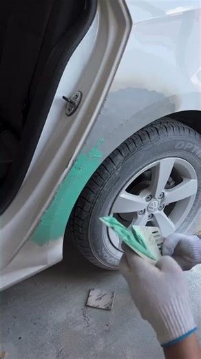 Perfect Fender Repair with Putty. #youtubeshorts