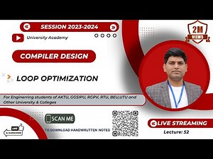 CD52: Loop Optimization in Compiler Design | Motion Code | Induction Variable | Strength Reduction