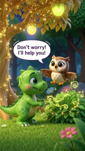 The Baby Dinosaur Who Was Afraid of the Dark! 🦖🌙✨#chiku #moralstory #kidsstory