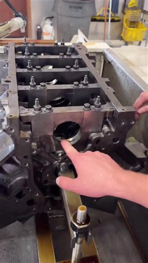 1.7K views · 27 reactions | First step in machining an engine - this is an often overlooked step, but vital to the rest of the machine work being literally on point #enginebuild #enginerepair #carrepair | Monster Engines | Facebook