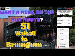 🚍 How to Ride Route 51 Like a Local! | Walsall to Birmingham via Great Barr & Perry Barr