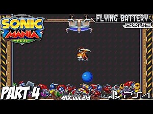 Sonic Mania Plus Encore Mode DLC Gameplay Walkthrough Part 4 - Flying Battery Zone - PS4 Lets Play