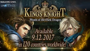 """The Battle Begins!"" Today is the official release of King's Knight -Wrath of the Dark Dragon- Ready your sword and bring peace to Olthea! ■iOS http://m.onelink.me/6b660d6e ■Android http://m.onelink.me/e6a502c8 https://www.finalfantasyxv.com/en/kings-knight/ #KingsKnight" | KING'S KNIGHT -Wrath of the Dark Dragon-