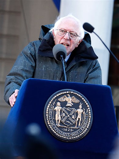 After working part of the night in his new office, Mayor Mamdani then returned to City Hall in a taxi cab around midday Thursday for a grander public inauguration where U.S. Sen. Bernie Sanders, one of the mayor’s political heroes, administered the oath for a second time. #news #newsweek
