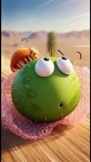 Cactus Tries Hugging #cartoon #animation #funny #comedy #ai
