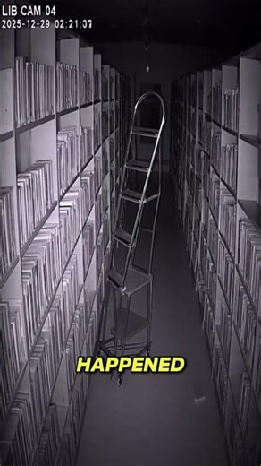 CCTV Evidence: Silent Library, One Falling Book, One Unexplained Shadow #cctv #horror
