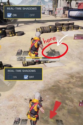 PRO TIP ✅ TURN OFF REAL TIME SHADOWS CODM | CODM SETTINGS | #shorts