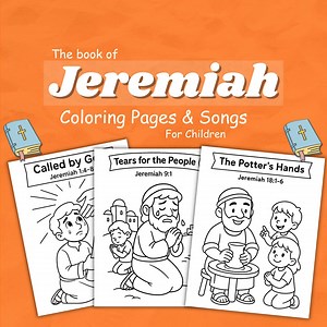Jeremiah Bible Coloring Pages and Songs for Kids (instant Download) - Etsy