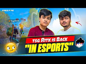 Free Fire : Tsg Ritik Is Back In Esports 😈 - Legend x Ritik ♥️ || Tournament Highlights Must Watch