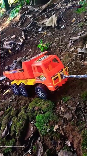 Dump truck being pulled by a cement mixer truck #truck #truck #wobblytruck