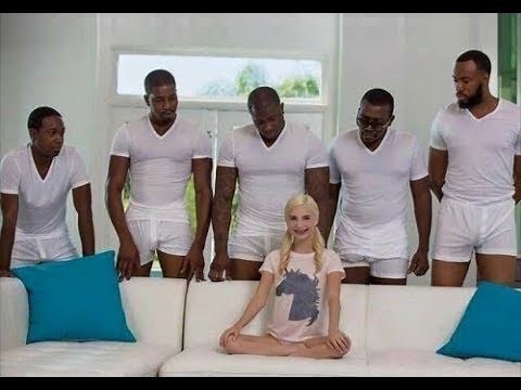 White Girl Helps 5 Black Guys With Homework