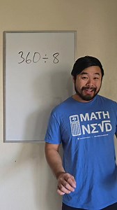 It's Mental Math Monday! How would you mentally calculate 360÷8? | Learning Math with Howie Hua