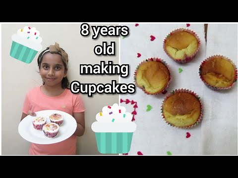 How to make cupcakes - cooking for kids/ Simple cake recipes for kids.