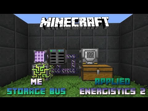 Me Storage Bus 📀 Minecraft Applied Energistics Tutorial 📀 English 📀 #Minecraft