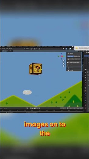 Mario Blocks in 3D: Easy UV Mapping Tutorial! #shorts