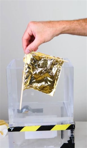 Waving flag on the moon experiment