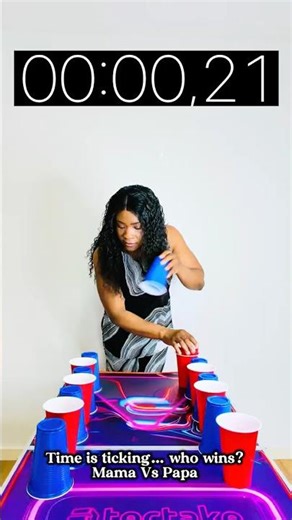 Beat the Time Cup Challenge | Can She Finish in 3 Seconds?