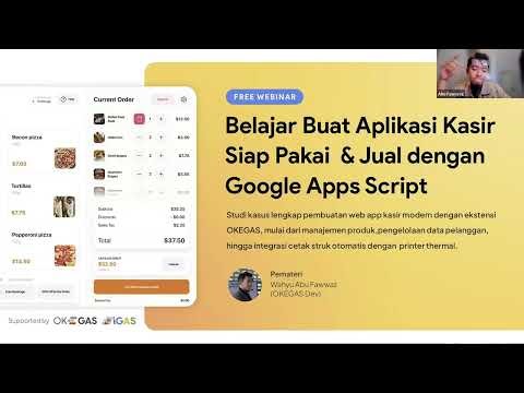 How to Build & Sell a Cashier Web App with Google Apps Script + OKEGAS