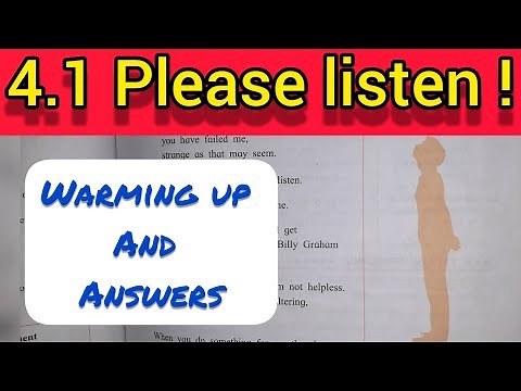 9th Std - English - Chapter 4.1 Please Listen ! warming up and English workshop - Maharashtra board