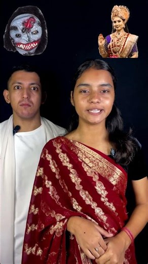 Devi Mata🌟🛕Vs Night Bhoot💀Look Challenge🌸🙏Prashant Sharma #shorts #ytshorts #funnyshorts #bhoot