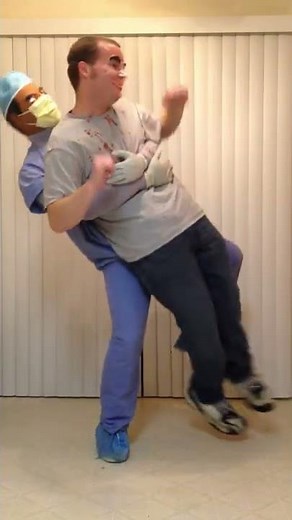 Doctor Carrying Dead Guy Halloween Costume