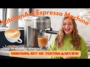 WORTH IT? Unbox, set-up & test out the KitchenAid Artisan Espresso Machine with me!