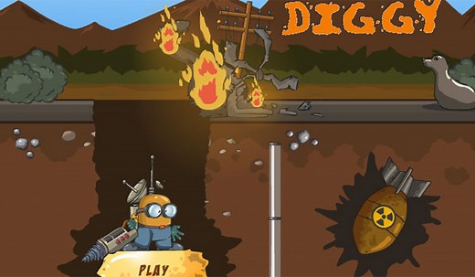 Play Diggy: Drill to the core | Coolmath Games