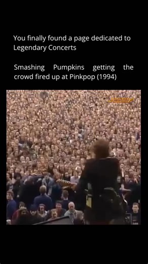 Legendary Concerts on Instagram: "The Smashing Pumpkins at Pinkpop 1994 were pure controlled chaos, turning the massive festival crowd into a single, surging wave of energy. With Billy Corgan’s raw intensity and walls of distorted guitars, the band proved why they were one of the defining forces of ’90s alternative rock. This performance wasn’t just loud — it was electrifying, capturing a moment when alt-rock ruled the world. #SmashingPumpkins #Pinkpop1994 #90sRock"
