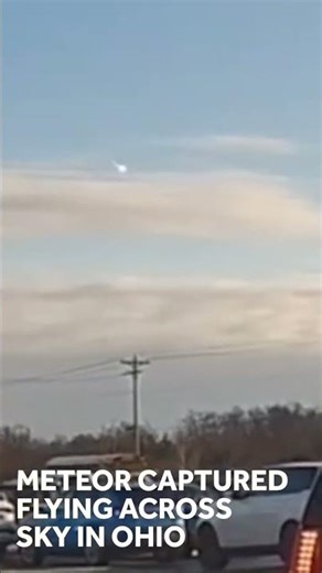 Video shows meteor that caused loud boom, fireball in Ohio