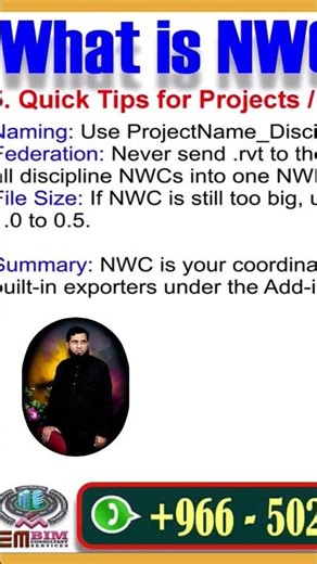 What is an NWC File? How to Export NWC from Revit & Civil 3D | BIM Coordination Tutorial. #naviswork