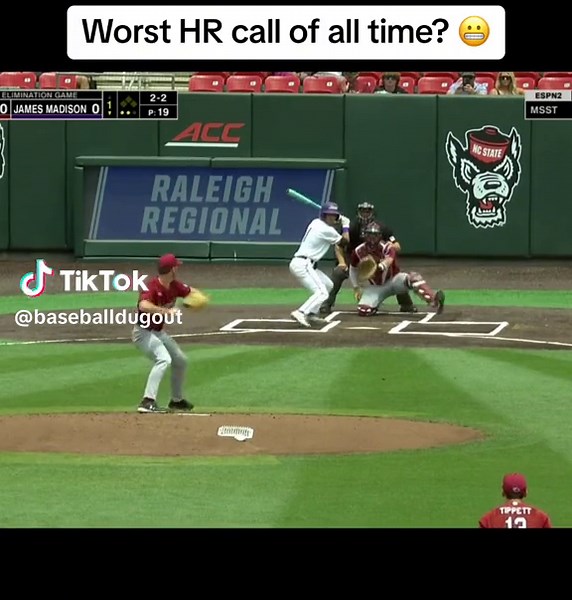 Wow his favorite color is green trees 😳 #baseball #funny #blooper #sports #collegebaseball