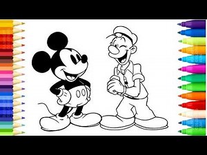 Let's Learn How to Draw Mickey Mouse | Painting, Drawing, Coloring Tips for Toddlers
