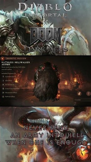 Diablo Immortal X DooM, The Dark Ages