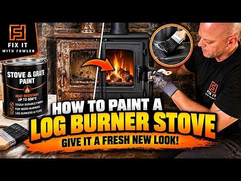 Paint your log burner stove