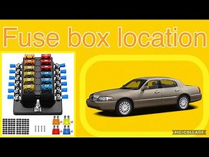 The fuse box location on a (2003-2011) Lincoln Town Car