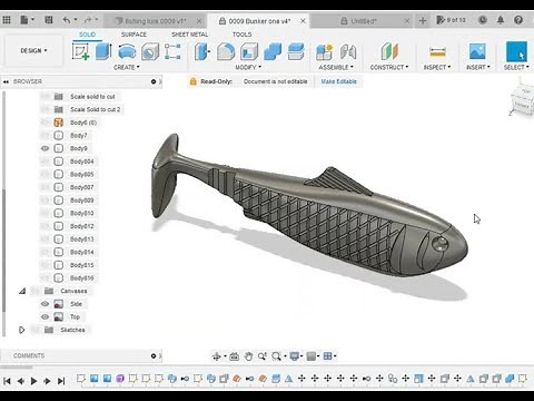 How to make a injection mold for a soft plastic fishing lure Easy! Fusion 360