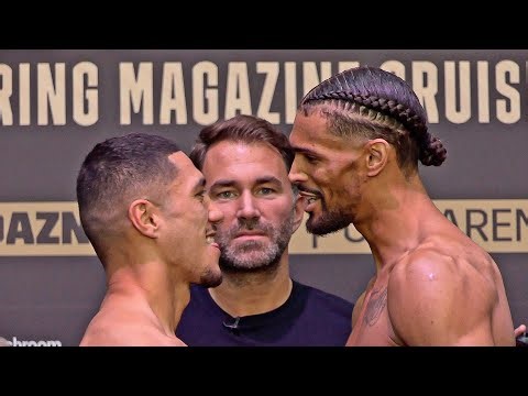 JAI OPETAIA VS JORDAN THOMPSON • FULL WEIGH IN & FACE OFF | Matchroom Boxing & DAZN