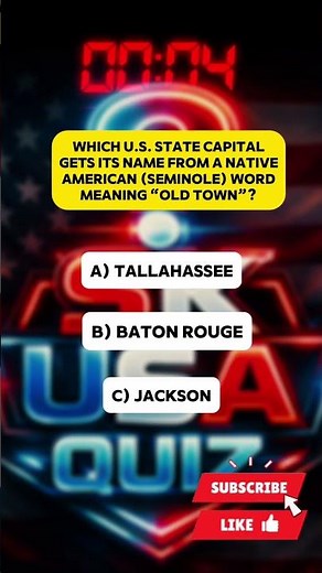 USA Quiz Challenge: Can You Guess This State Capital? 🇺🇸🧠 #USAQuiz #StateCapitals #USGK