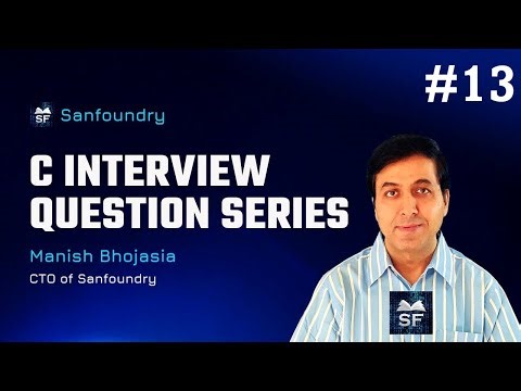 C Interview Question 13 | Sanfoundry