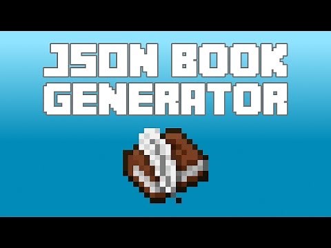 Minecraft Tutorial - How to create JSON Books - JSON Generator Tool
