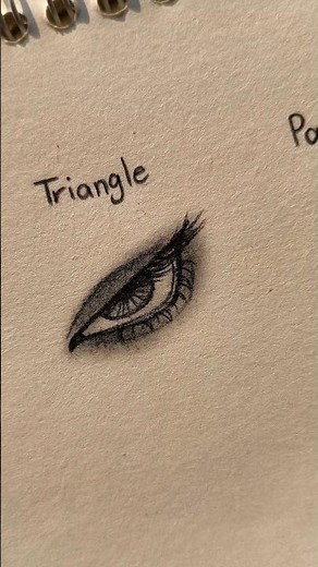 How to draw eyes whit three shapes Tutorial ✨ #drawing #howtodraw #art #tutorial #eyes #shorts