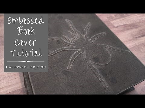 Embossed Image Book Cover Tutorial